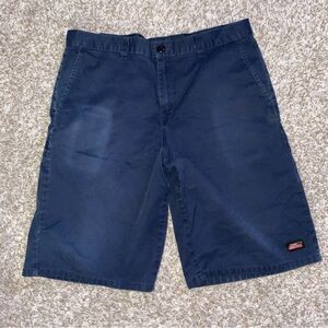 Dickies Dark Blue Flat Front Shorts